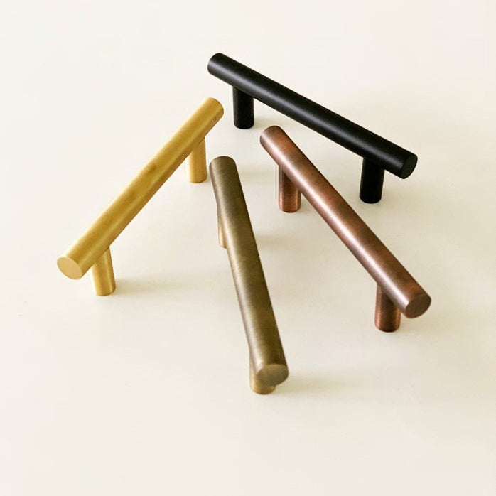 Sebastian Solid Brass Drawer Pull - 6 Inch Centers