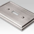 Moderne Brushed Nickel Steel - 1 Toggle / 1 Duplex Wallplate