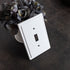 Moderne White Steel - 1 Cable Jack Wallplate