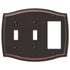 Sonoma Aged Bronze Steel - 2 Toggle / 1 Rocker Wallplate