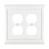 Mantel White Composite - 2 Duplex Wallplate