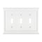 Mantel White Composite - 3 Toggle Wallplate