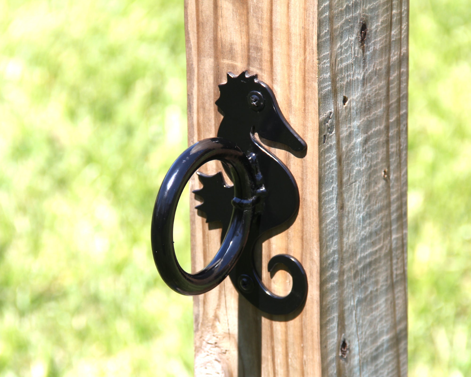Seahorse Nautical Rope Holder for 2" Rope Fence