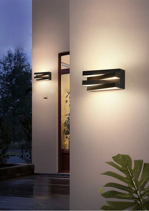 MIRODEMI® Black/White Outdoor/Indoor Alumunim LED Wall Light For Garde –