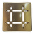 Shower Drain Grate Kit 4" Stainless Steel (Brushed Brass) - Dash Design