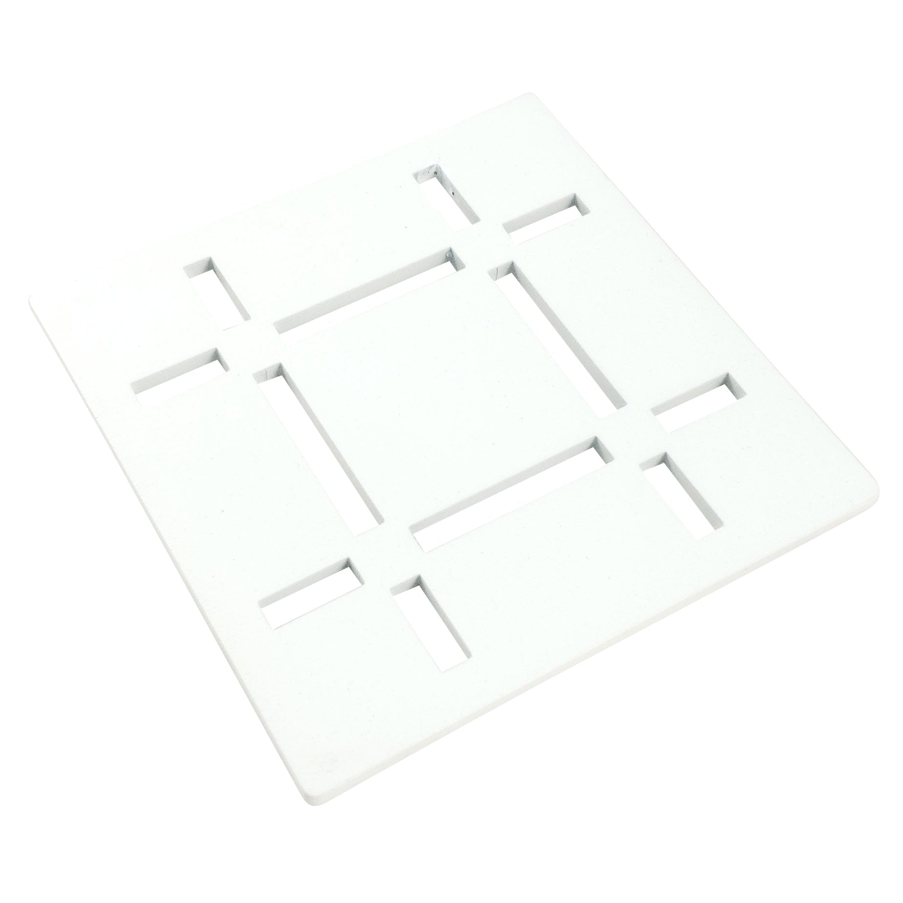 Shower Drain Grate Kit 4" Stainless Steel (White) - Dash Design
