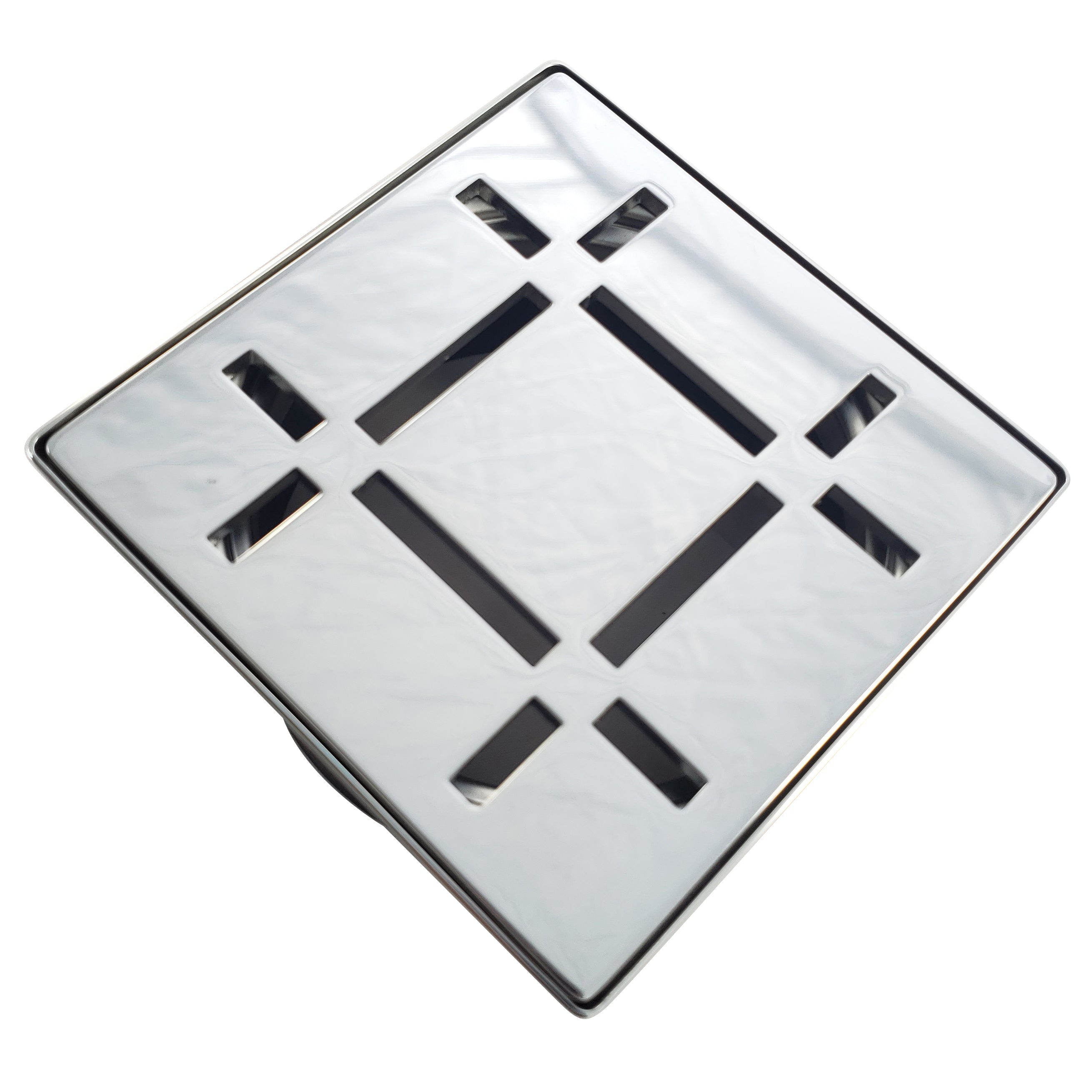 Shower Drain Grate Kit 4" Stainless Steel (Polished) - Dash Design