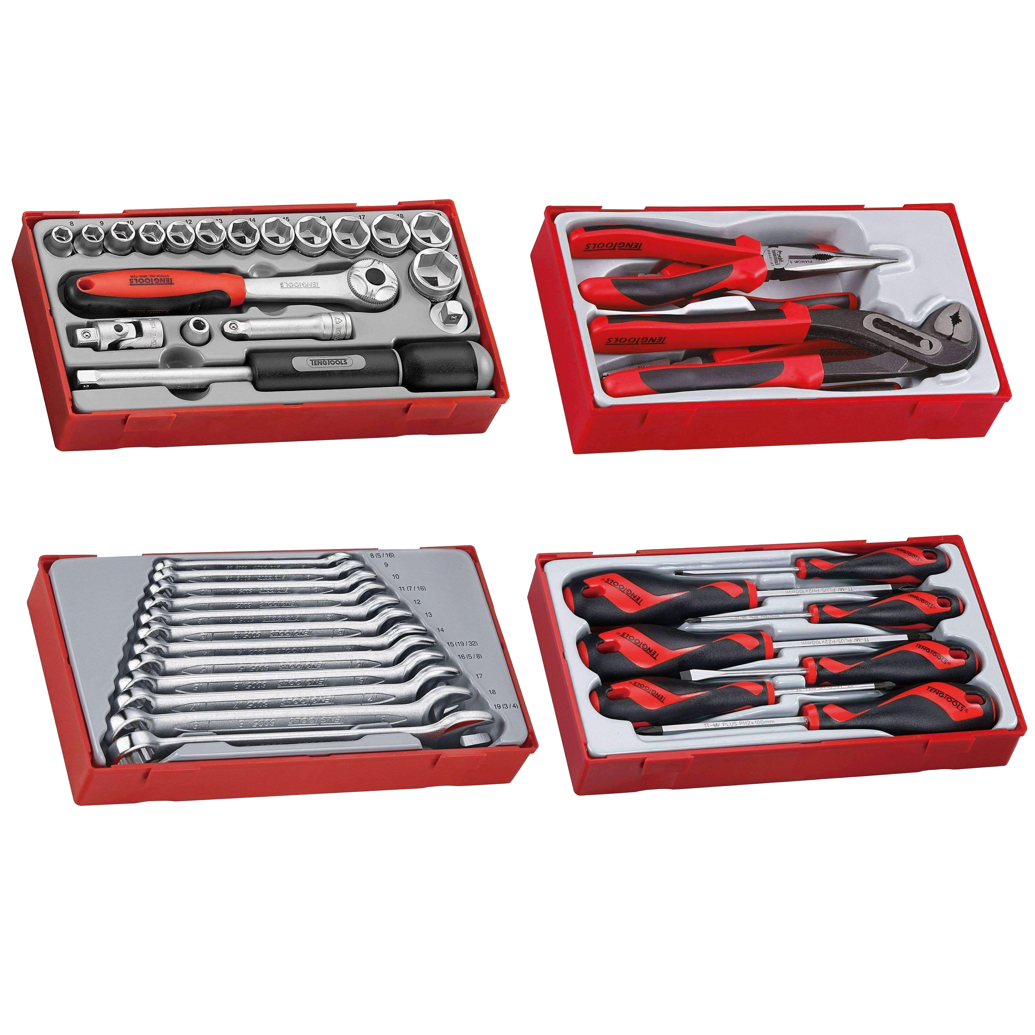 Teng Tools 231 Piece Complete Mixed General Hand Tool Kit (Mega Bundle 1) - TCW707EV-KIT2