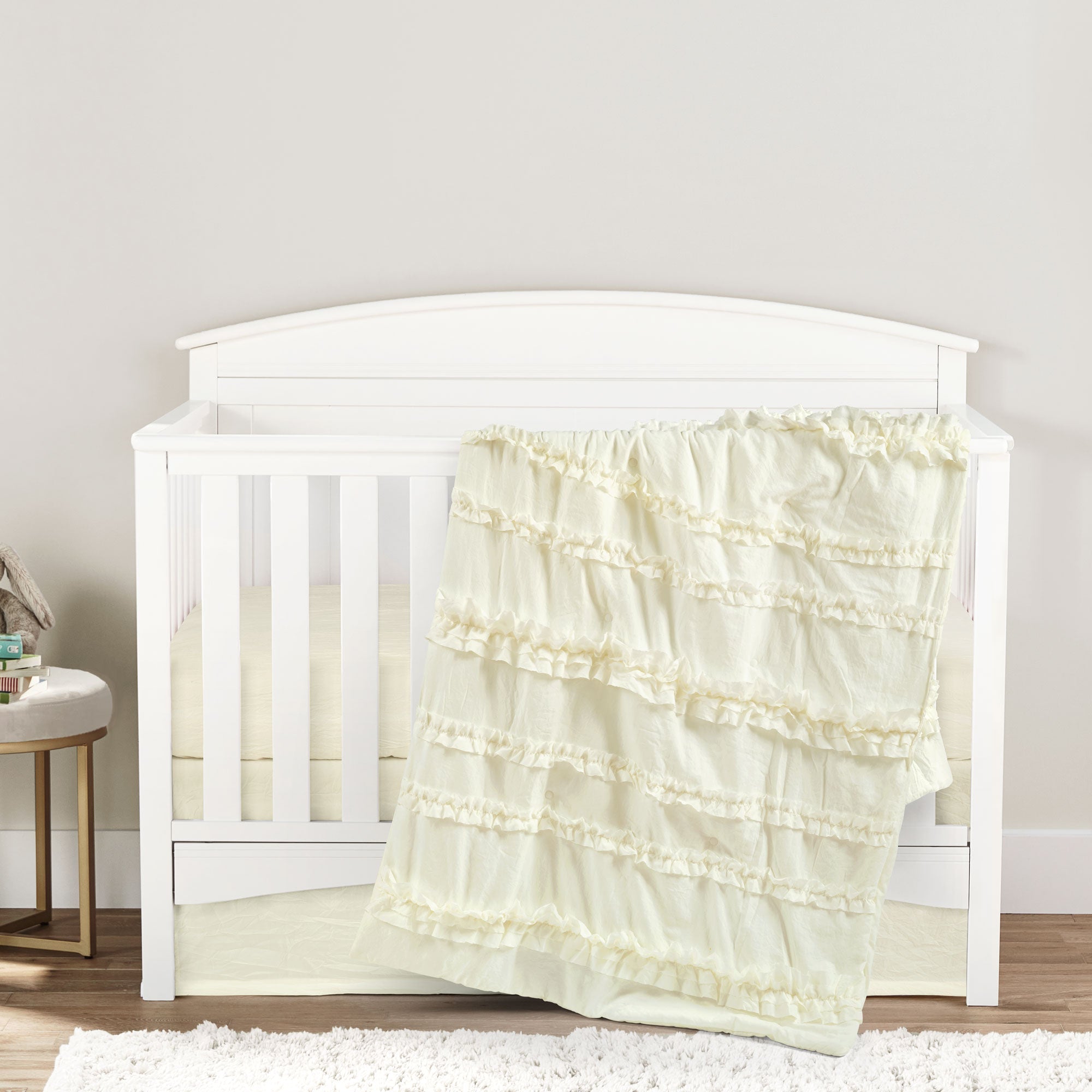 Belle Ruffled Baby/Toddler 3 Piece Bedding Set