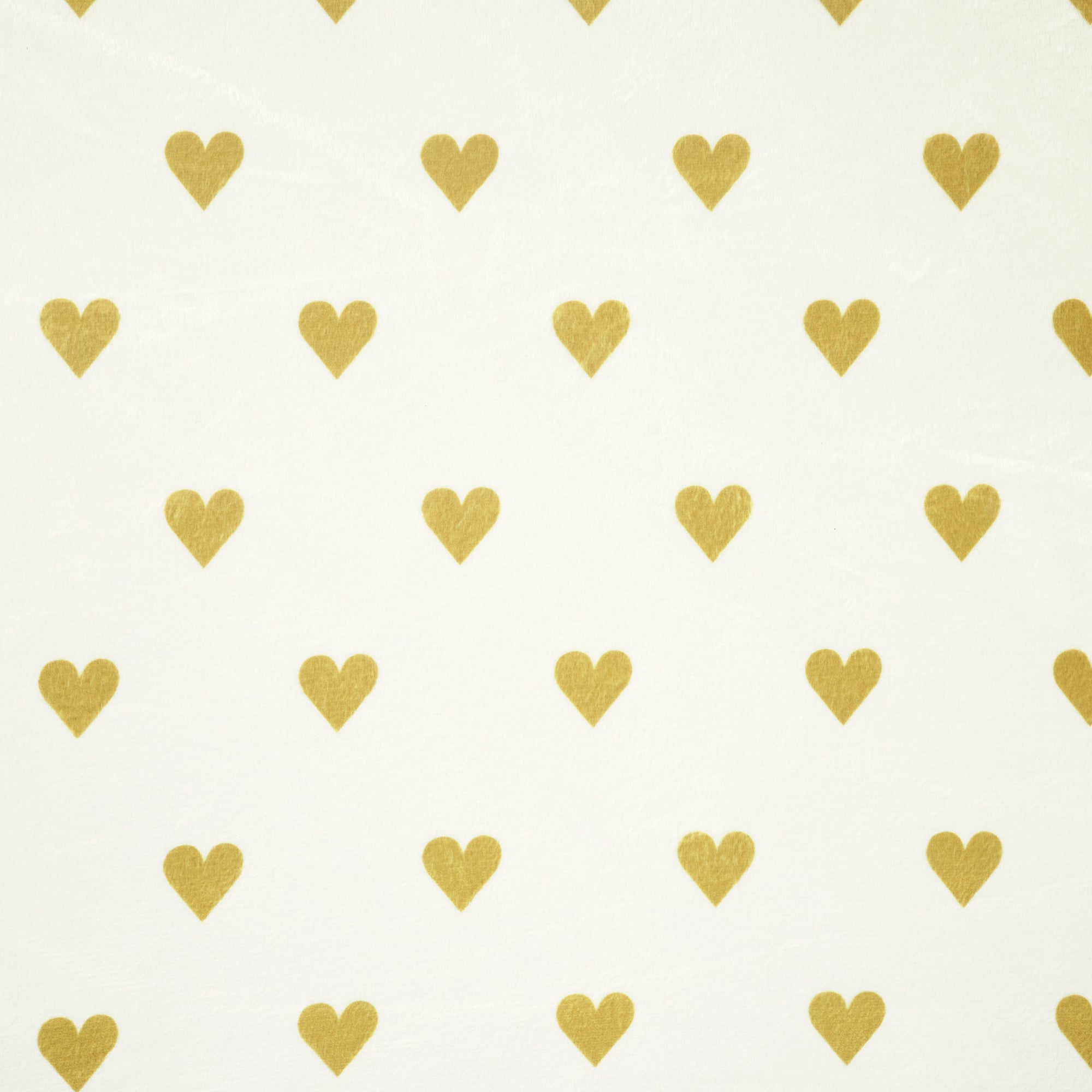 Boho Metallic Hearts All Over Soft & Plush Fitted Crib Sheet