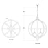 Lovecup Weathered Gray Axel Orb Chandelier L832