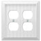 Cottage White Composite - 2 Duplex Wallplate