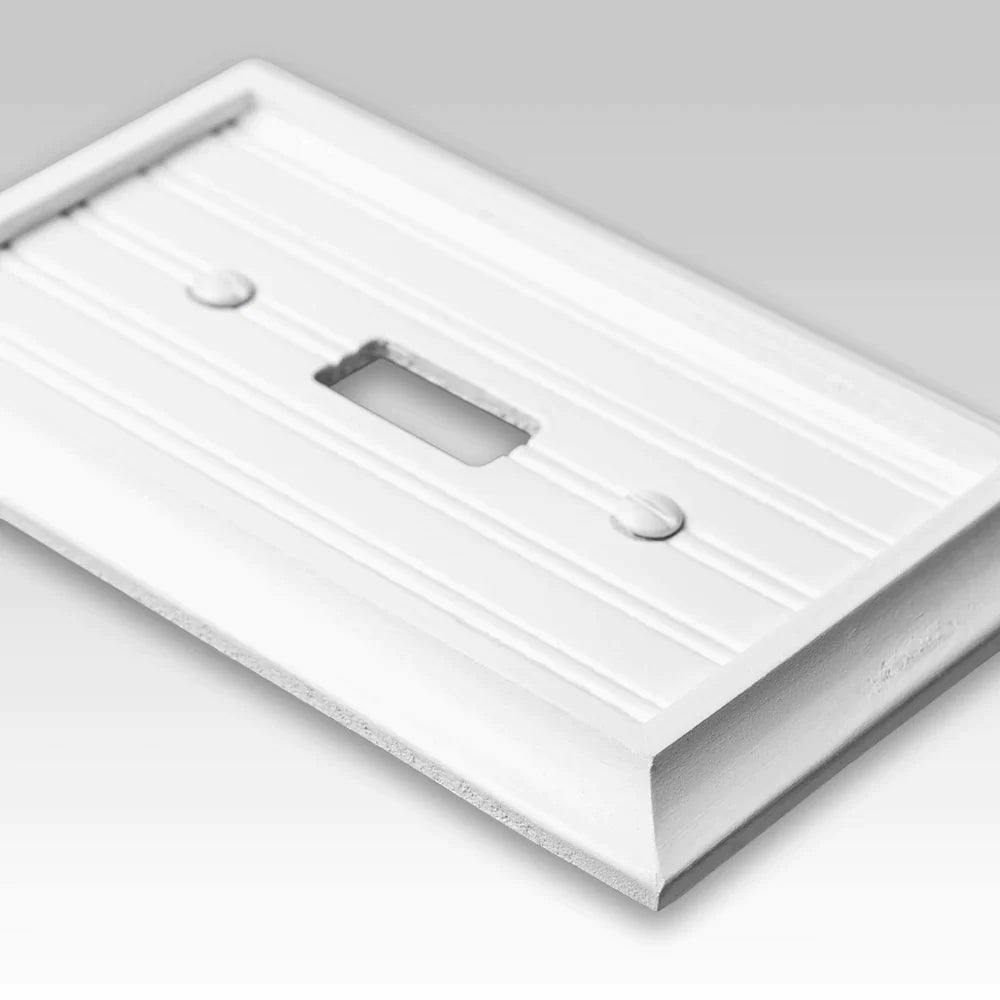 Cottage White Composite - 1 Cable Jack Wallplate