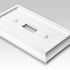 Cottage White Composite - 4 Toggle Wallplate