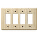 Contemporary Unfinished Ash Wood - 4 Rocker Wallplate