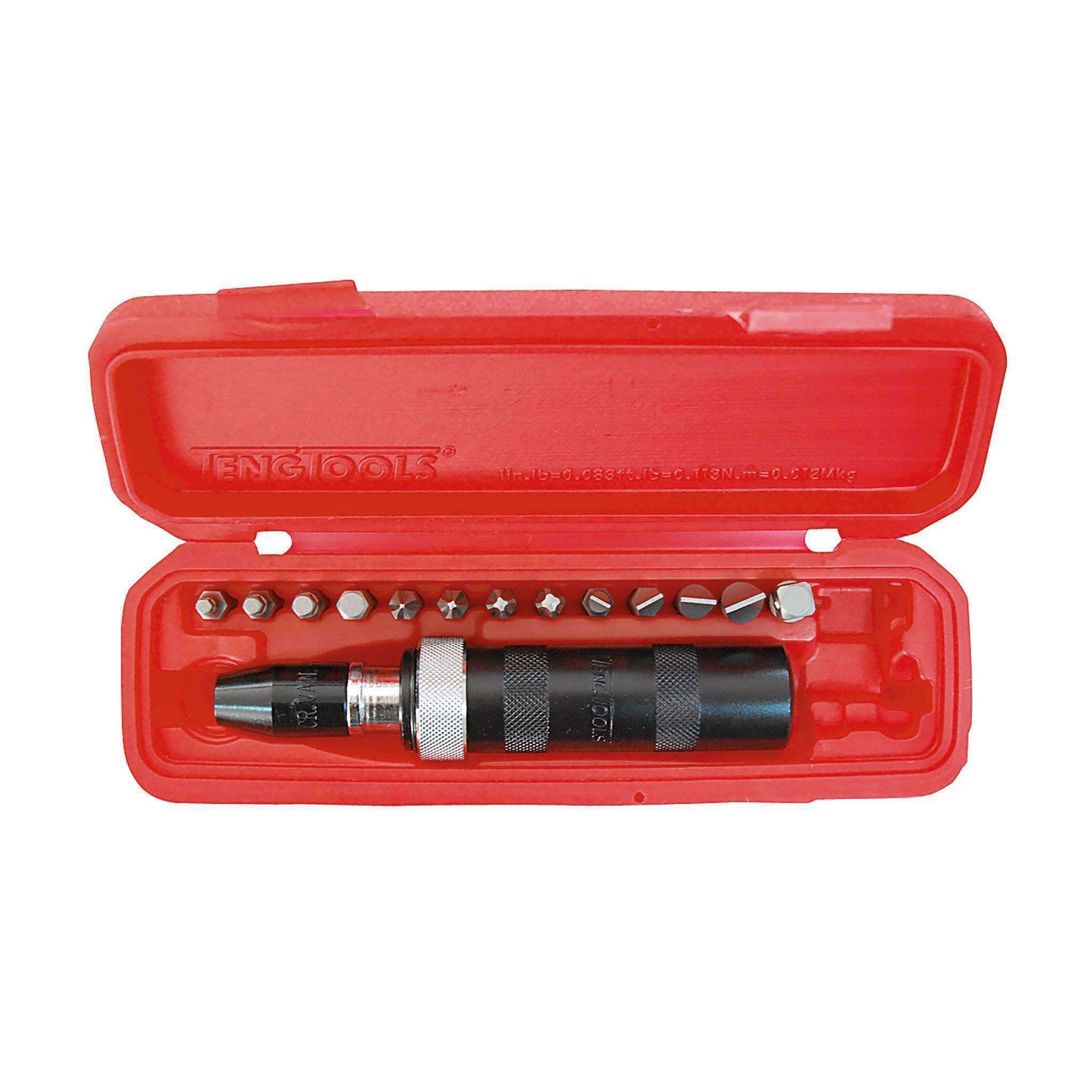 Teng Tools 15 Piece 1/2 Inch Drive Reversible Impact Driver Set - ID515