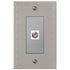 Rosa Satin Nickel Cast - 1 Cable Jack Wallplate