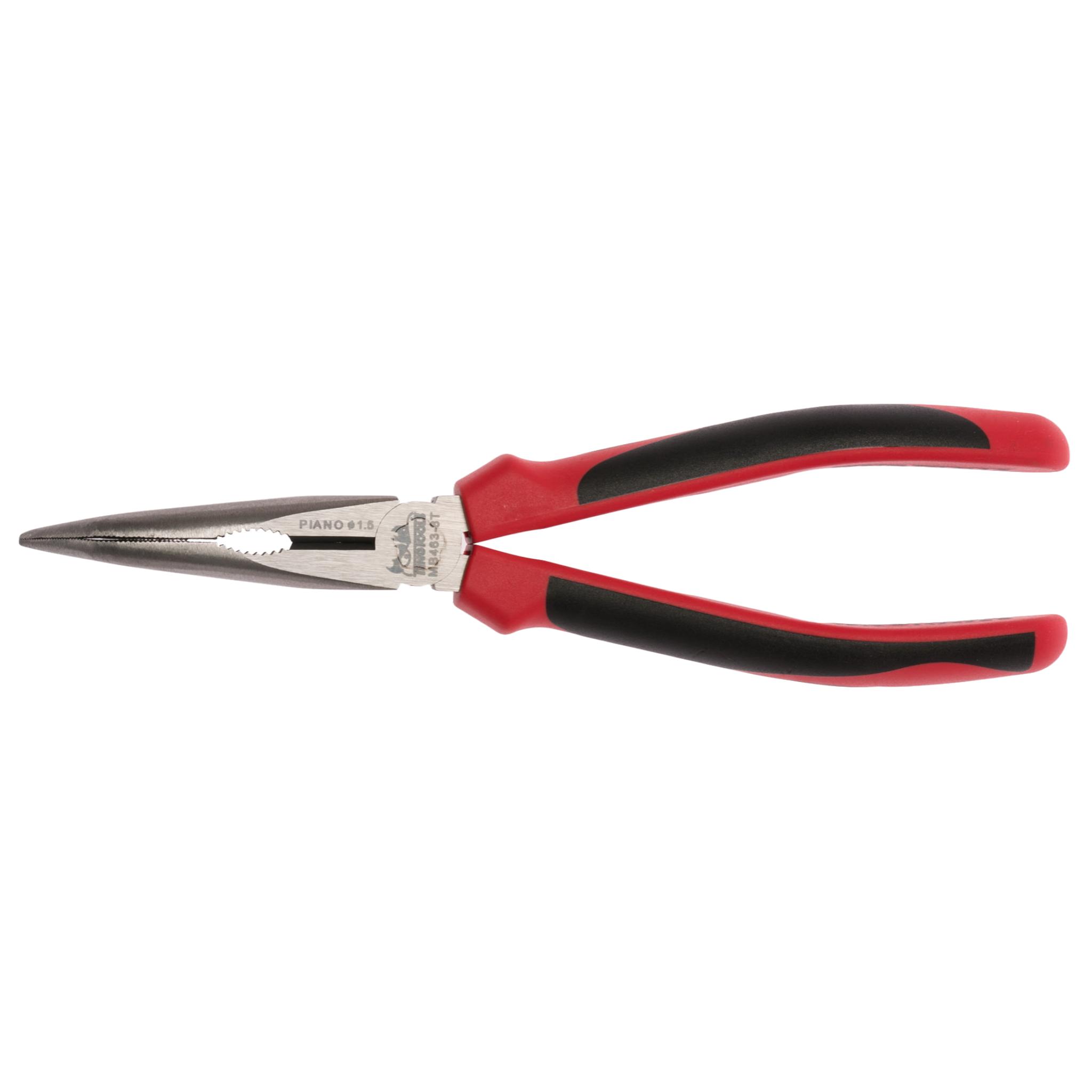 Teng Tools 8 Inch TPR Grip 45 Degree Bent / Angled Long Nose Pliers - MB463-8T