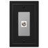 Bethany Matte Black Cast - 1 Cable Jack Wallplate