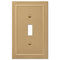 Bethany Brushed Bronze Cast - 1 Toggle Wallplate