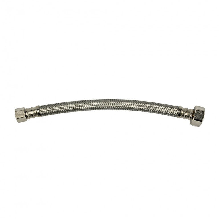 Danco 59721A 3/8 in. Comp. x 1/2 in. FIP. x 9 in. LGTH Stainless Steel Faucet Supply Line Hose