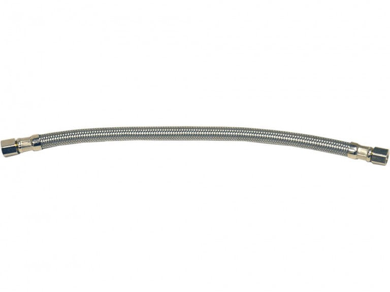 Danco 59734A 1/4 in. Comp. x 1/4 in. Comp. x 12 in. LGTH Stainless Steel Ice Maker Supply Line Hose