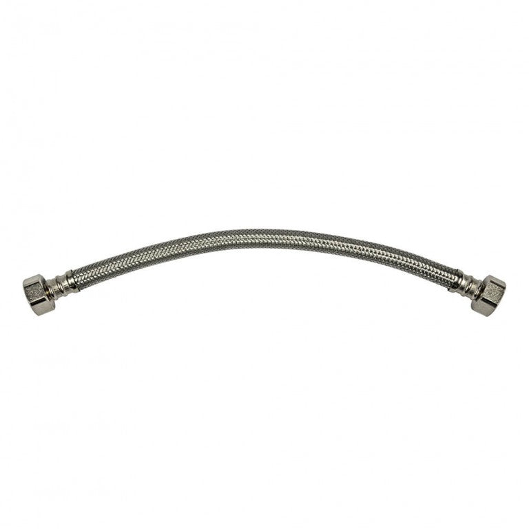 Danco 59821A 1/2 in. FIP x 1/2 in. FIP. x 12 in. LGTH Stainless Steel Faucet Supply Line Hose