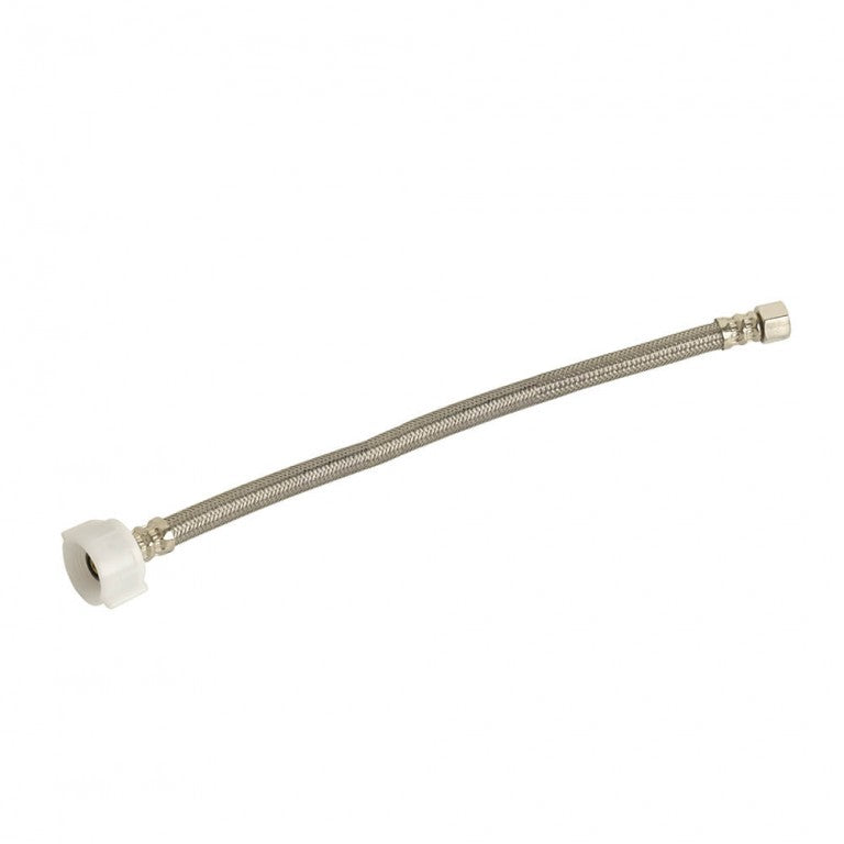 Danco 59860A 3/8 in. Comp. x 7/8 in. Ballcock x 12 in. LGTH Stainless Steel Toilet Supply Line Hose