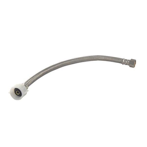 Danco 59871A 1/2 in. Comp. x 7/8 in. Ballcock x 12 in. LGTH Stainless Steel Toilet Supply Line Hose