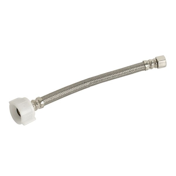 Danco 59876A 3/8 in. Comp. x 7/8 in. Ballcock x 6 in. LGTH Stainless Steel Toilet Supply Line Hose