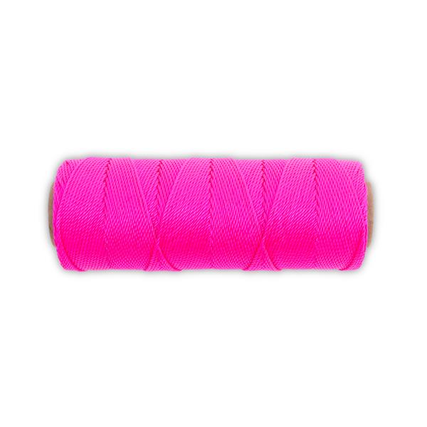 Marshalltown 10229 Twisted Nylon Mason's Line 1000' Fl Pink, Size 18 6" Core
