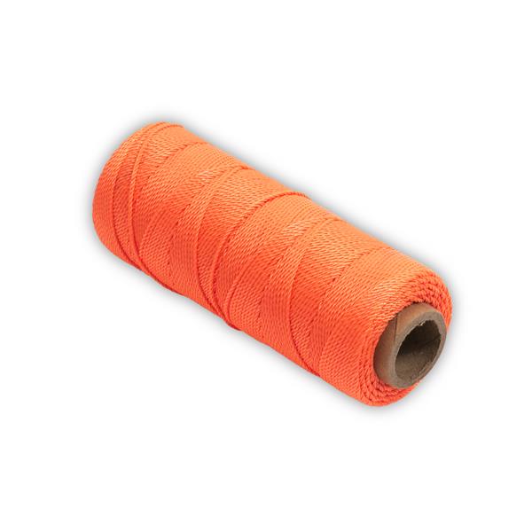 Marshalltown 10222 Twisted Nylon Mason's Line 500' Fl Orange, Size 18 6" Core