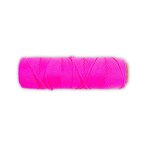 Marshalltown 16581 Braided Nylon Mason's Line 250' Fl. Pink, Size 18 6" Core