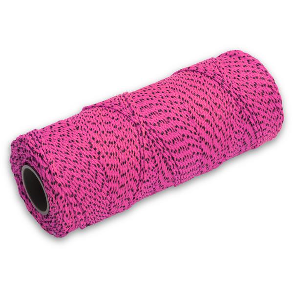 Marshalltown 10266 Bonded Mason's Line 500' Pink and Black, Size 18 6" Core