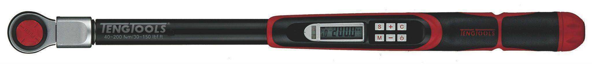 Teng Tools 20-200Nm 1/2 Inch Drive Electronic/Digital Torque Wrench -1292D200