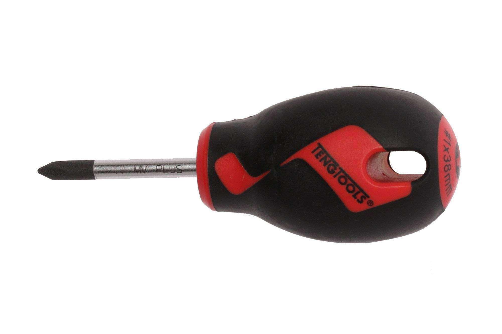 Teng Tools PH1 x 1.5 Inch/38mm Head Phillips Screwdriver with Ergonomic, Comfortable Handle - MD947N