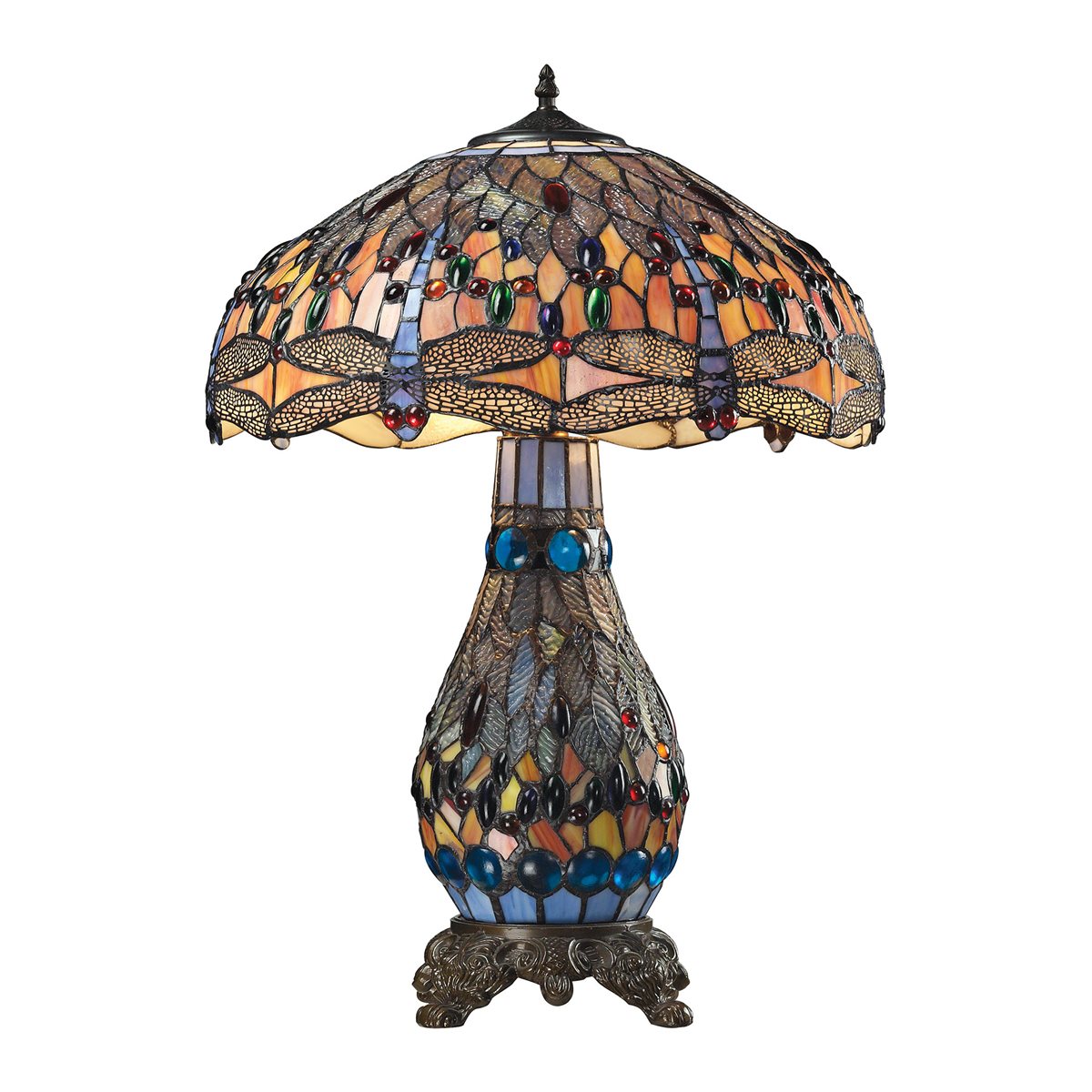 Lovecup Tiffany Glass Table Lamp