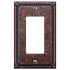 Imperial Bead Tumbled Aged Bronze Cast - 1 Rocker Wallplate