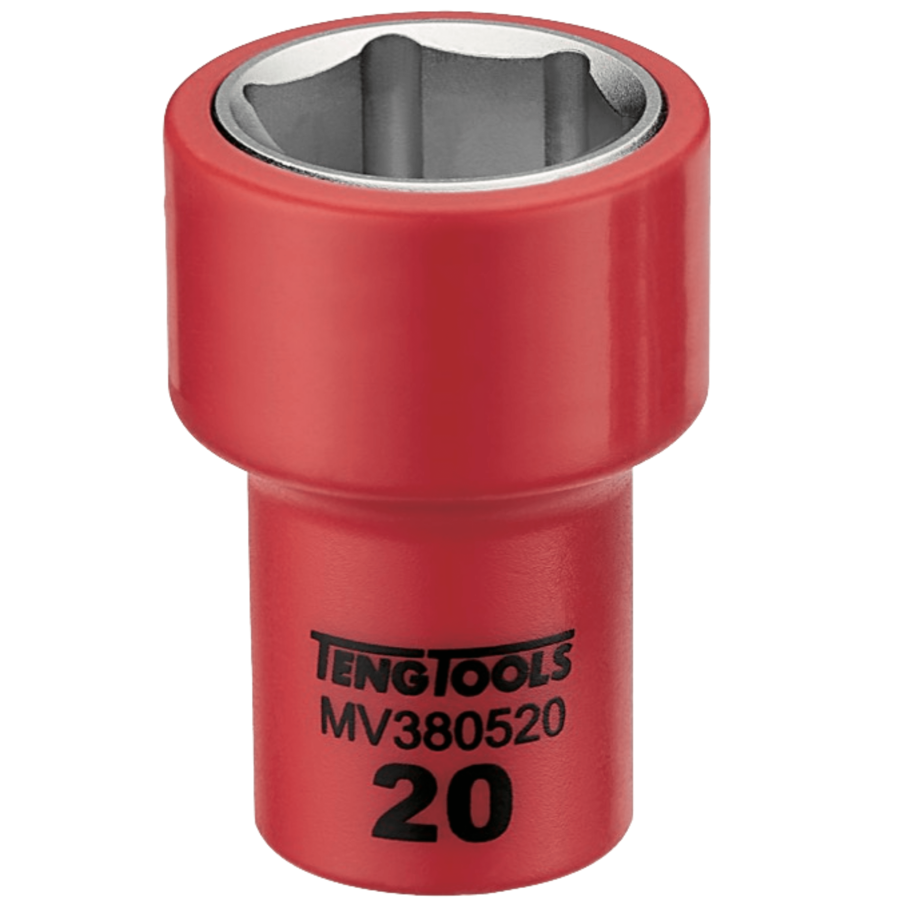 Teng Tools 3/8 Inch Drive Metric 6 Point 1000 Volt Shallow Insulated Sockets