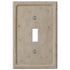 Faux Stone Beige Resin - 1 Toggle Wallplate