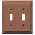 Steps Antique Copper Cast - 2 Toggle Wallplate