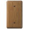 Contemporary Medium Oak Wood - 1 Blank Wallplate