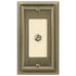 Continental Brushed Brass Cast - 1 Cable Jack Wallplate