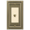 Continental Brushed Brass Cast - 1 Phone Jack Wallplate