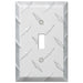 Diamond Plate Aluminum - 1 Toggle Wallplate
