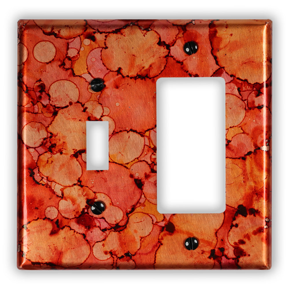 Autumn Copper - 1 Toggle / 1 Rocker Wallplate