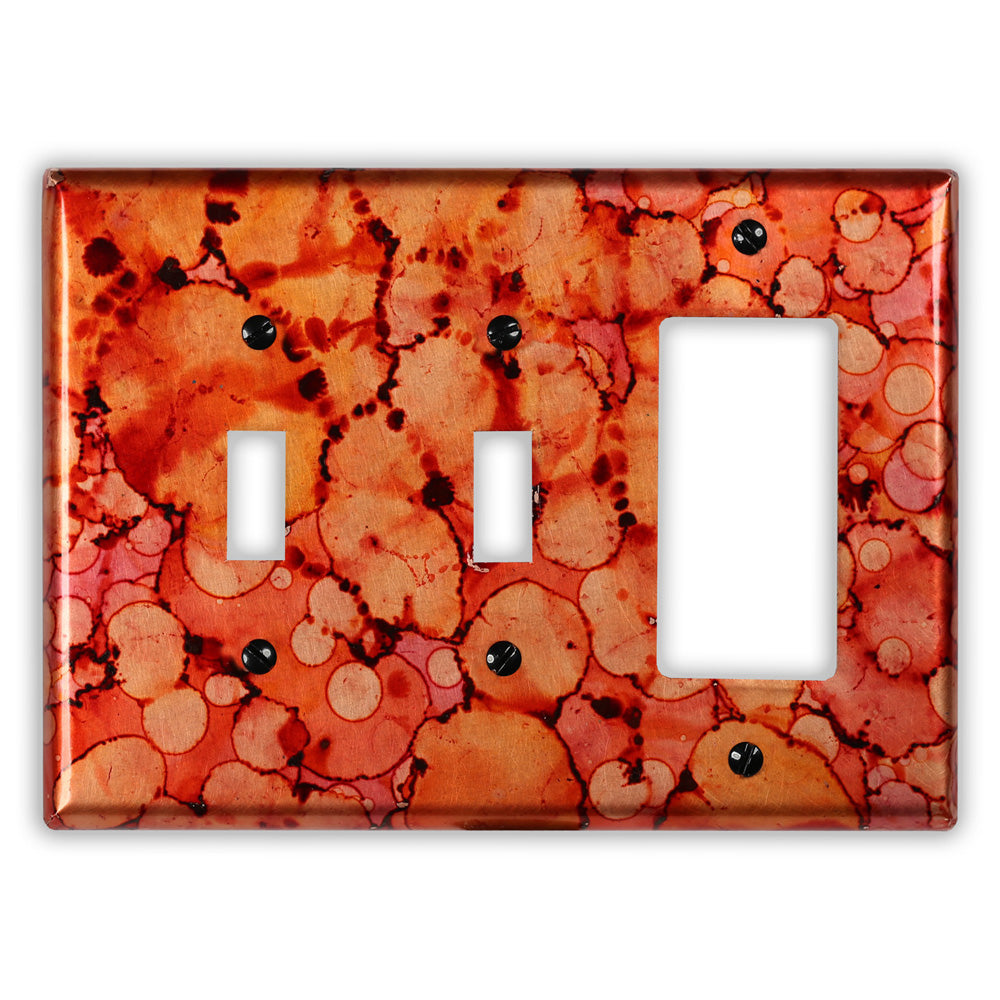Autumn Copper - 2 Toggle / 1 Rocker Wallplate