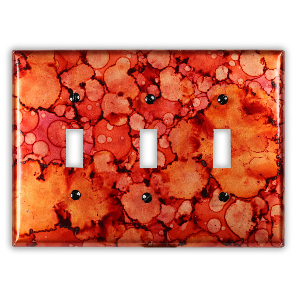 Autumn Copper - 3 Toggle Wallplate