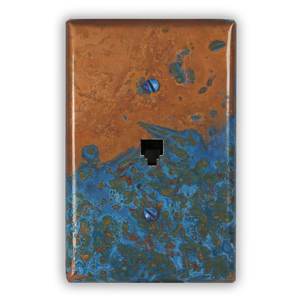 Azul Copper - 1 Phone Jack Wallplate