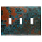 Azul Copper - 3 Toggle Wallplate